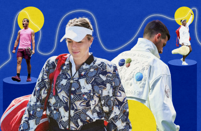 Мода US Open: фестиваль курток и черных нарядов, много красного и сиреневого, Сафин с котятами