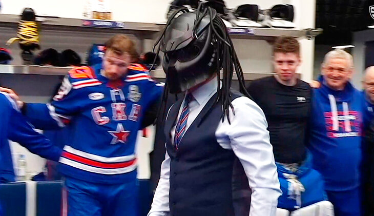 Фотография поста в ленте Ротенберг в шлеме Хищника! Так СКА отметил первую победу в плей-офф