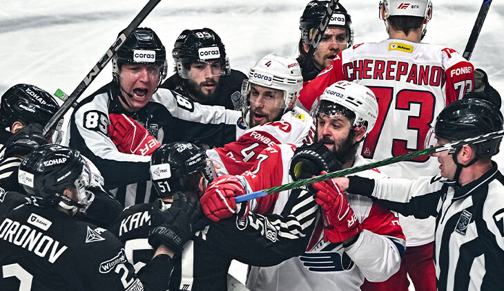 Фотография поста в ленте «Локомотив» повел в финале Кубка Гагарина! Цена победы над «Трактором» – 🩸🩸