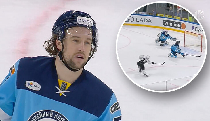 Фотография поста в ленте Необычный сэйв нападающего «Сибири» – перекрыл пустые ворота в овертайме