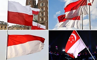 Почему флаги Польши 🇵🇱, Монако 🇲🇨, Сингапура 🇸🇬 и Индонезии 🇮🇩 так похожи