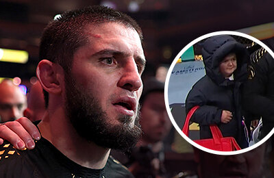 Хабиб отобрал пояса у Уайта, а Хасбик вышел в октагон с шопером – веселье после триумфа Махачева