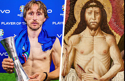 Модрич – Иисус, Кукурелья – Давид с головой Голиафа. Гений из твиттера находит связи футбола и искусства