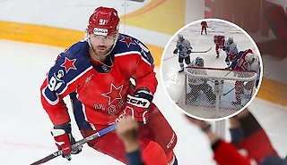 Самый хитрый гол: игрок ЦСКА забил, пока все искали шайбу
