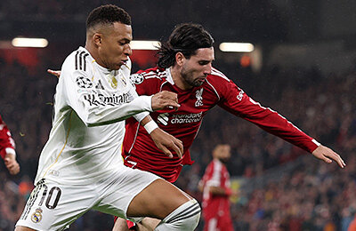 Ливерпуль, Интер, Эрлинг Холанд, Кристиан Киву, Кайрат, Карабах, Арсенал, Тоттенхэм, Ханс-Дитер Флик, Килиан Мбаппе, Барселона, Манчестер Сити, Лига чемпионов УЕФА, Реал Мадрид, ПСЖ, Харри Кейн, Альваро Арбелоа, Пеп Гвардиола, Луис Энрике, Челси, Винисиус Жуниор, Микель Артета, Бавария