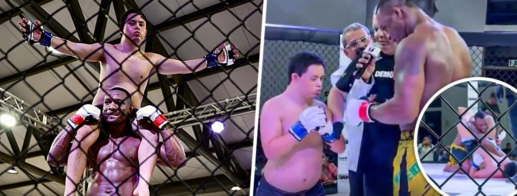 Звезда UFC проиграл бойцу с синдромом Дауна – на благотворительном турнире, где выступали слепые