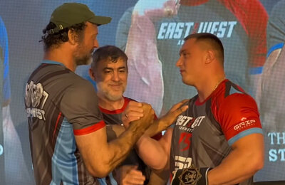 Олег Петренко, East vs West, Денис Цыпленков, Армрестлинг, Девон Ларратт