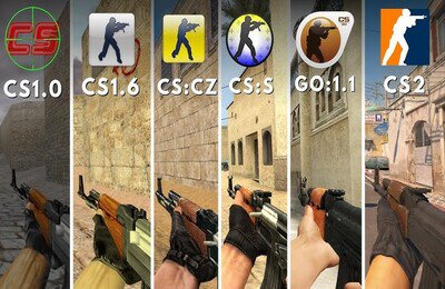 Counter-Strike: Source, Counter-Strike 2, Counter-Strike 1.6, Counter-Strike: Condition Zero, Counter-Strike: Global Offensive