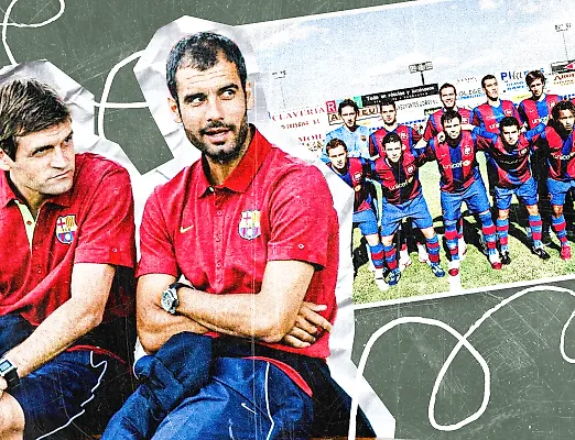 Первый матч Пепа-тренера: сельский стадион с деревом у трибуны, мяч прыгал как кролик