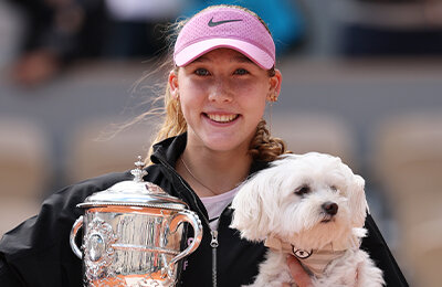 WTA, Мирра Андреева, Кончита Мартинес, животные и спорт, Ролан Гаррос