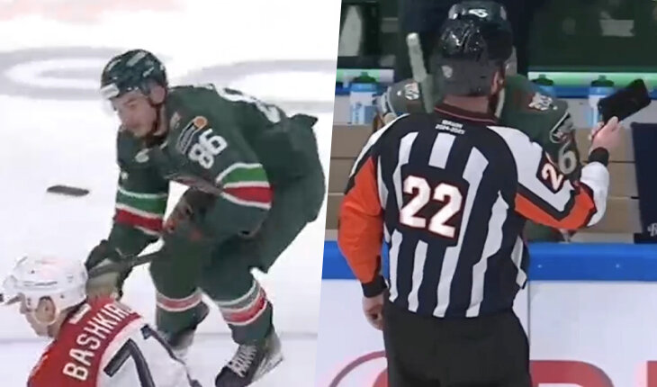 Фотография поста в ленте Казус года в КХЛ: форвард «Ак Барса» выронил телефон на лед. Да, прямо во время игры!