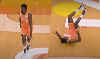 Игрок «Кливленда» грохнулся, дразня соперника. Момент – отражение всего сезона