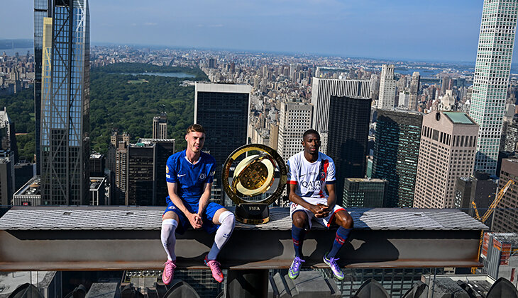 Палмер и Дембеле на вершине небоскреба в Нью-Йорке. Как сделали фото?