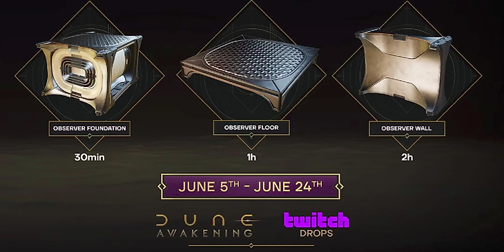 Dune: Awakening, Twitch Drops