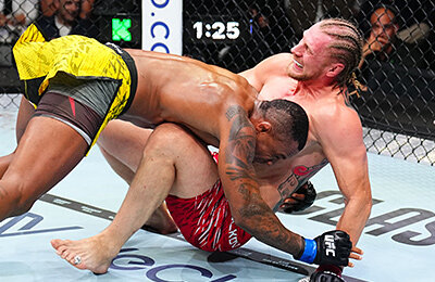 Тяжелая победа Волкова в UFC – больше 10 минут пролежал под соперником в партере