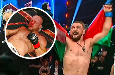 Кровавое поражение Шлеменко – от дерзкого белоруса, который стучался в UFC