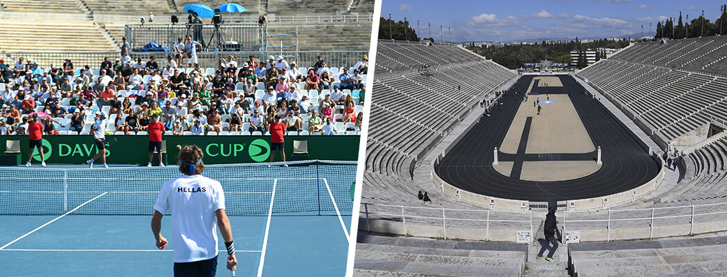 Греция играет Кубок Дэвиса на стадионе, которому 2,5 тысячи лет. Там прошла первая Олимпиада