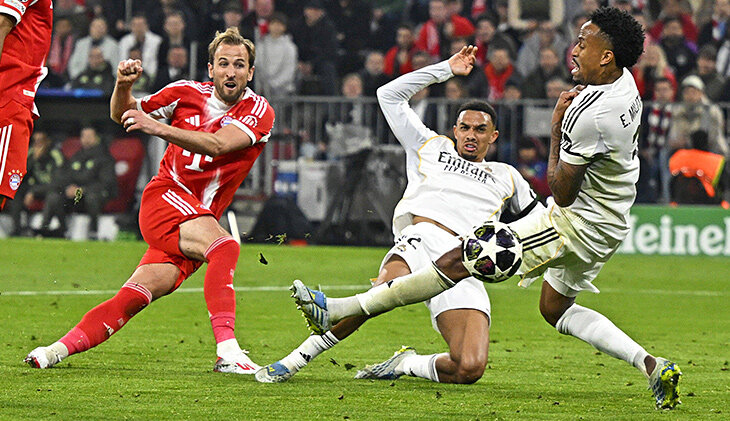 Джуд Беллингем, Арда Гюлер, Винисиус Жуниор, Бавария, Реал Мадрид, Лига чемпионов УЕФА, Килиан Мбаппе, Трент Александер-Арнолд, Альваро Арбелоа, Венсан Компани