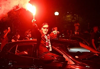 «ПСЖ» зажег весь Париж. Окрасил даже Эйфелеву башню