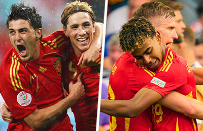 Три победы Испании на Евро за 16 лет. Сравним главное