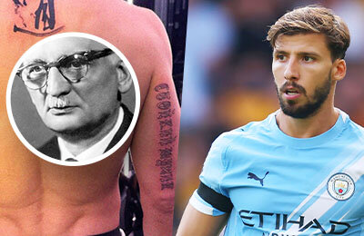 Диаш из «Сити» сделал тату «Стойкий мужик» на русском! Похоже, отсыл к фильму о советском шпионе