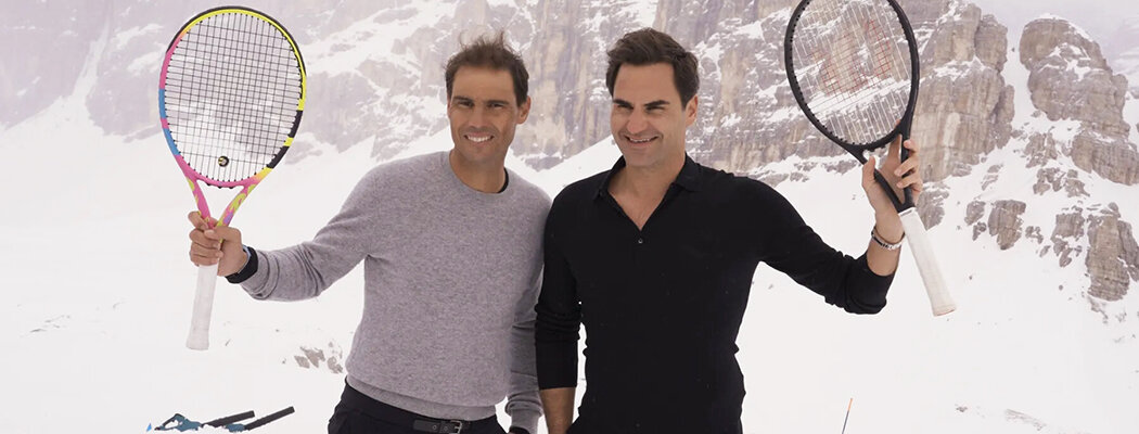 Федерер и Надаль в рекламе Louis Vuitton: шутили про высокомерие Роджера, а Рафа боялся снега