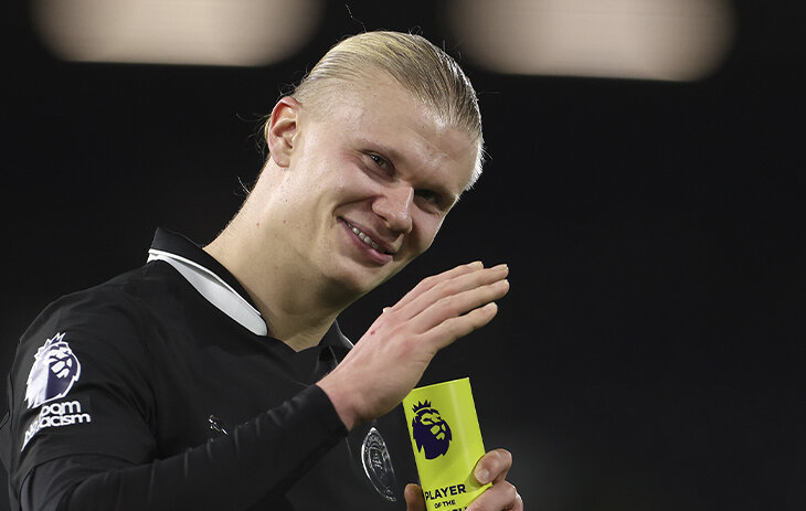 премьер-лига Англия, спортивные тесты, Эрлинг Холанд