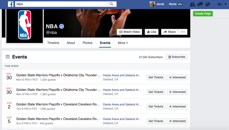Официальная страница лиги в Facebook досрочно вывела «Голден Стэйт» в финал