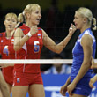 сборная России жен, Пекин-2008, Джованни Капрара, Любовь Соколова, Екатерина Гамова, Елена Година, сборная Сербии жен