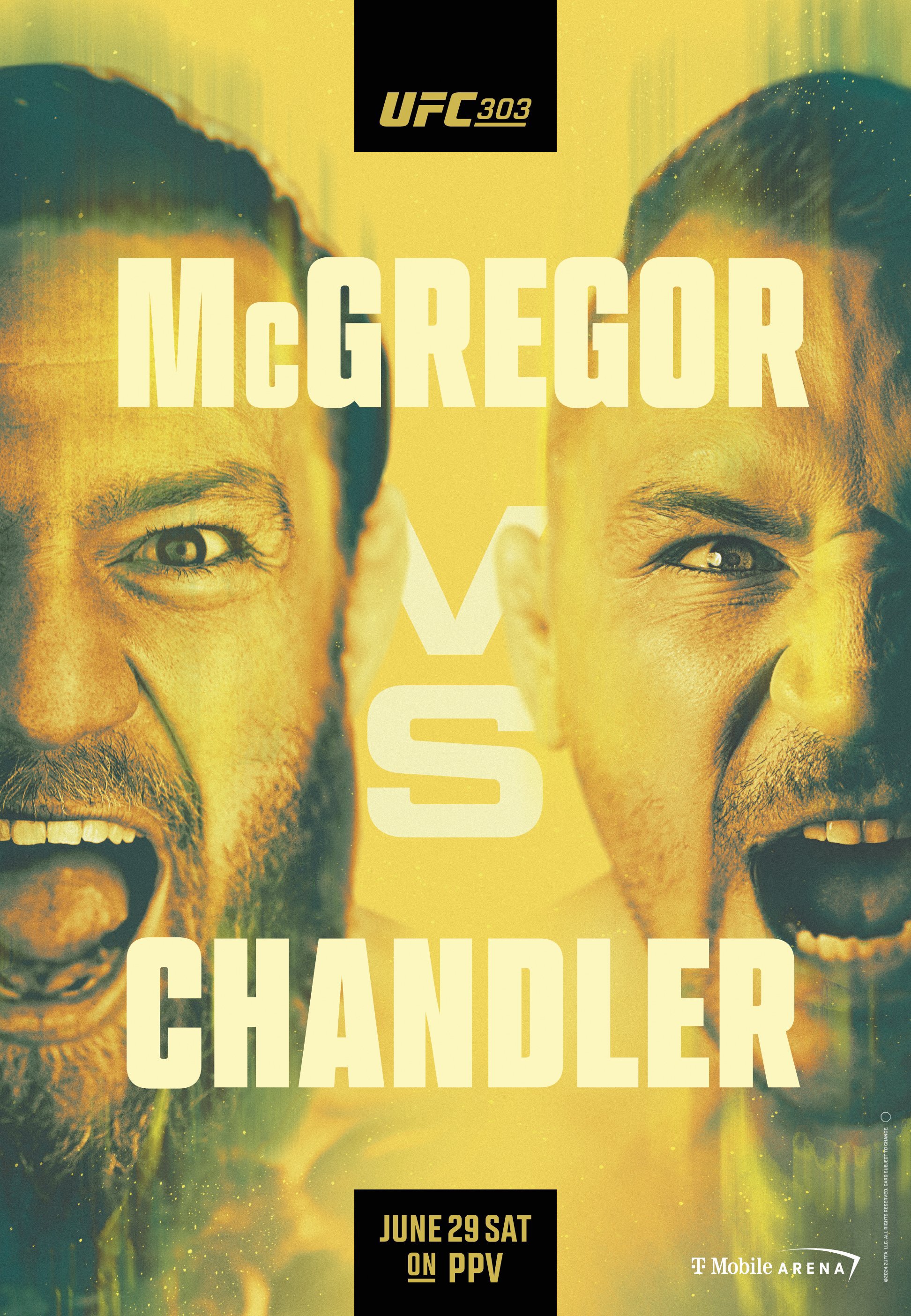 Представлен официальный постер UFC 303. В главном событии турнира Конор подерется с Чендлером