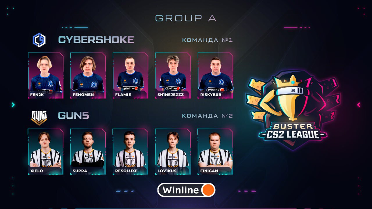 Стали известны все участники Buster CS2 League