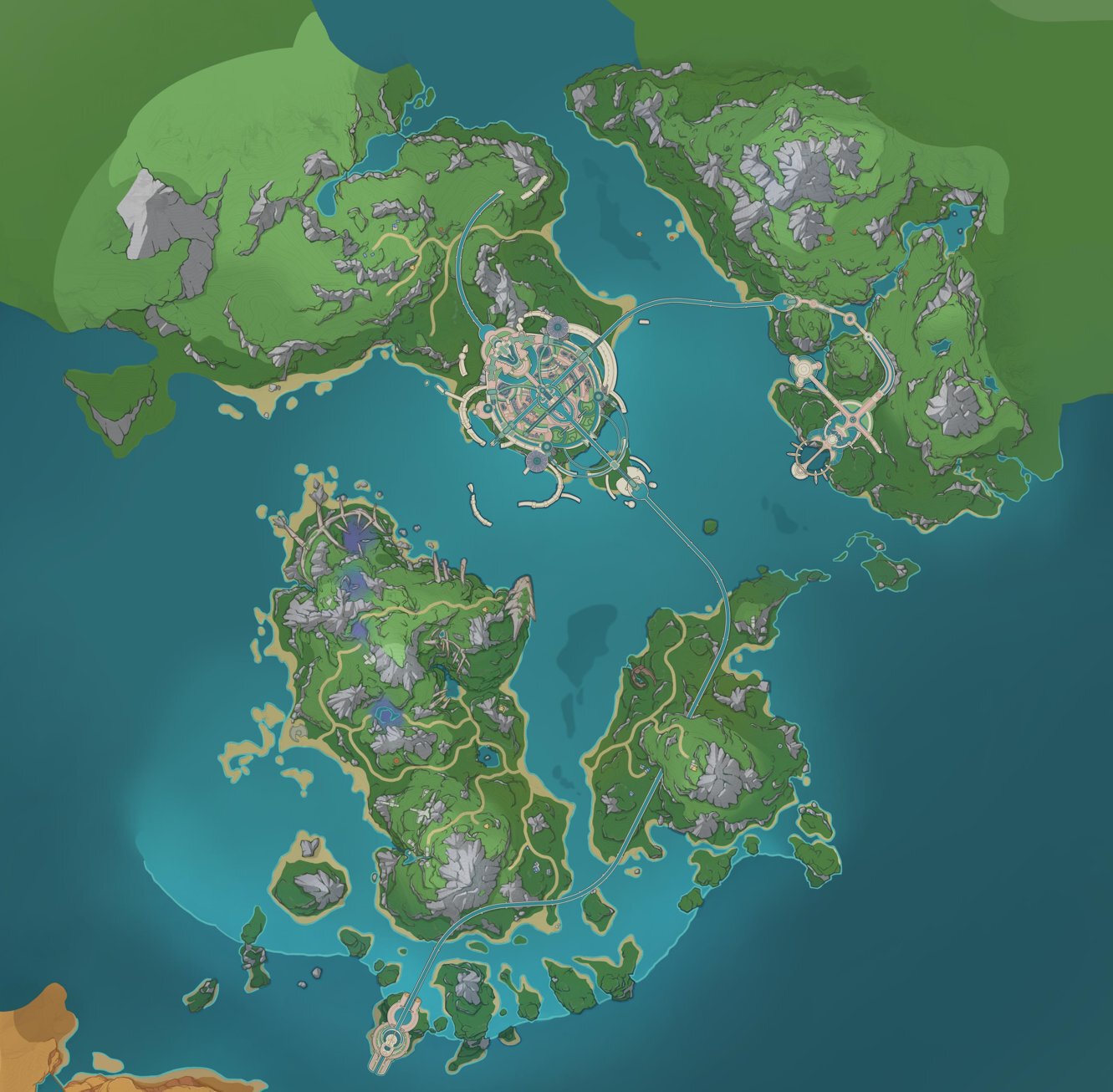 Карта глифов new world