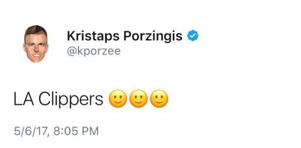 Кристапс Порзингис опубликовал загадочный твит о 