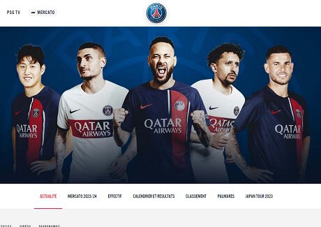 巴黎圣日耳曼：从官方网站的球队页面封面上删除了姆巴佩的照片