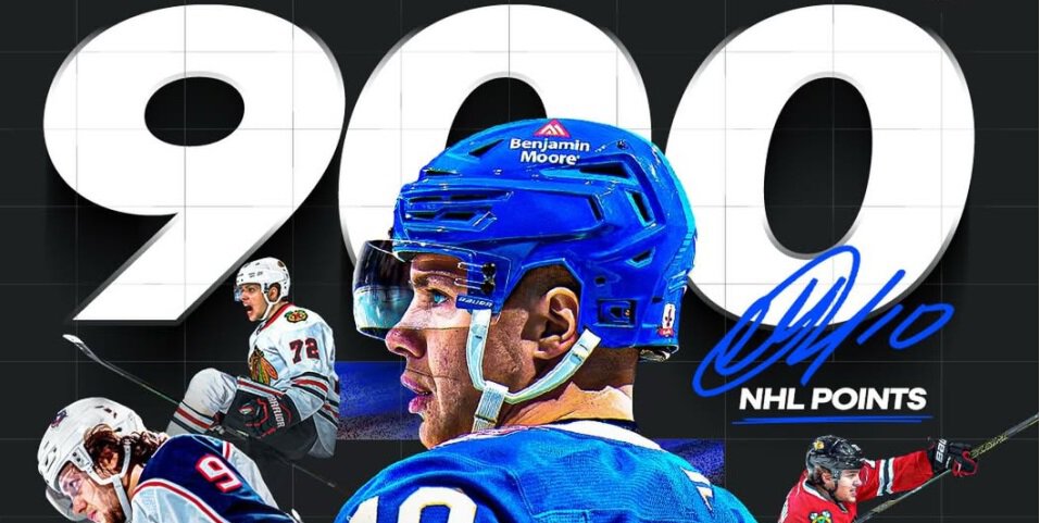 Панарин достиг отметки 900 очков в НХЛ, набрав 11 в матче с Оттавой. У него 30 баллов в 29 играх в сезоне