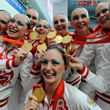 сборная России жен, Пекин-2008, синхронное плавание, Анастасия Давыдова, Анастасия Ермакова, Наталья Ищенко, сборная Испании жен, сборная Китая жен, Эльвира Хасянова, Ольга Кужела, Анна Шорина, Елена Овчинникова, Светлана Ромашина, сборная Японии жен