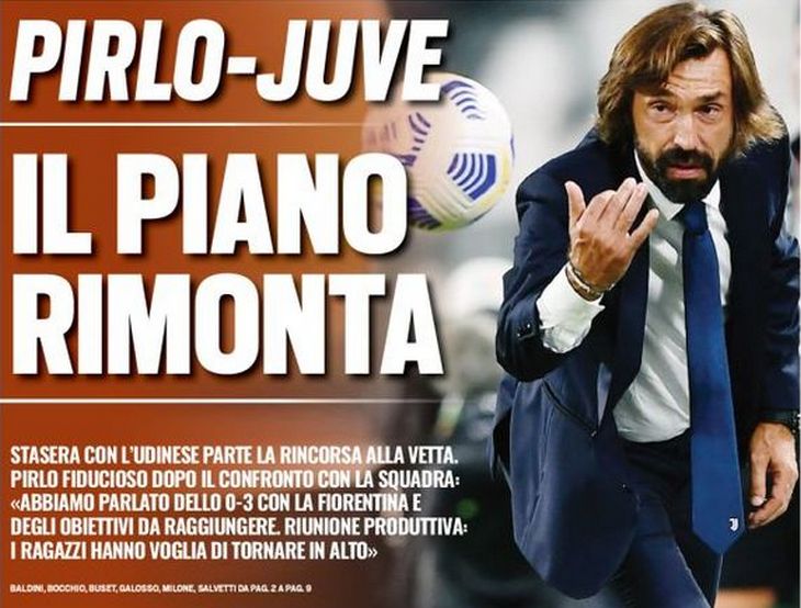 Пирло-«Юве», план камбэка. Заголовки Gazzetta, TuttoSport и Corriere за 3 января