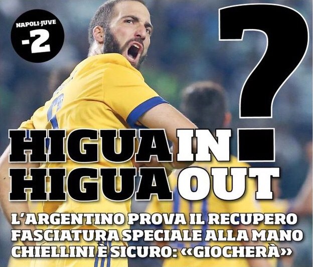 ИгуаIN? ИгуаOUT?. Заголовки Gazzetta, TuttoSport и Corriere за 29 ноября