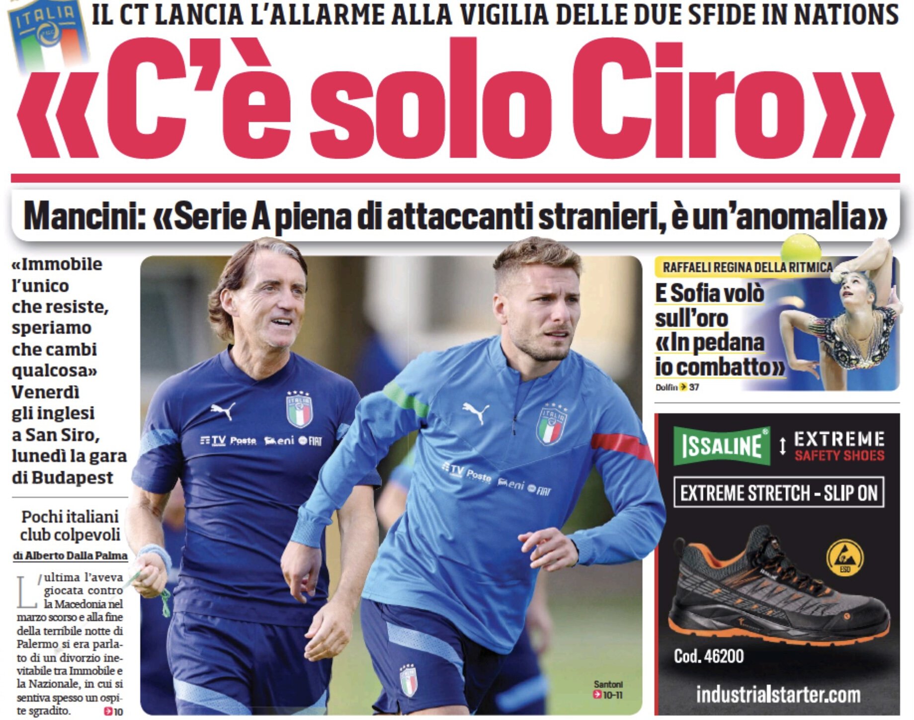 Есть только Чиро. Заголовки Gazzetta, TuttoSport и Corriere за 20 сентября
