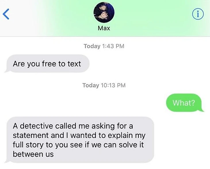 Переписка Макса и Дизарай.