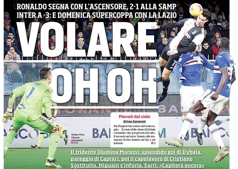 Лети, ох, ох. Заголовки Gazzetta, TuttoSport и Corriere за 19 декабря