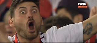 Эмоции одного из болельщиков &#171;Севильи&#187; после гола Кевина Гамейро