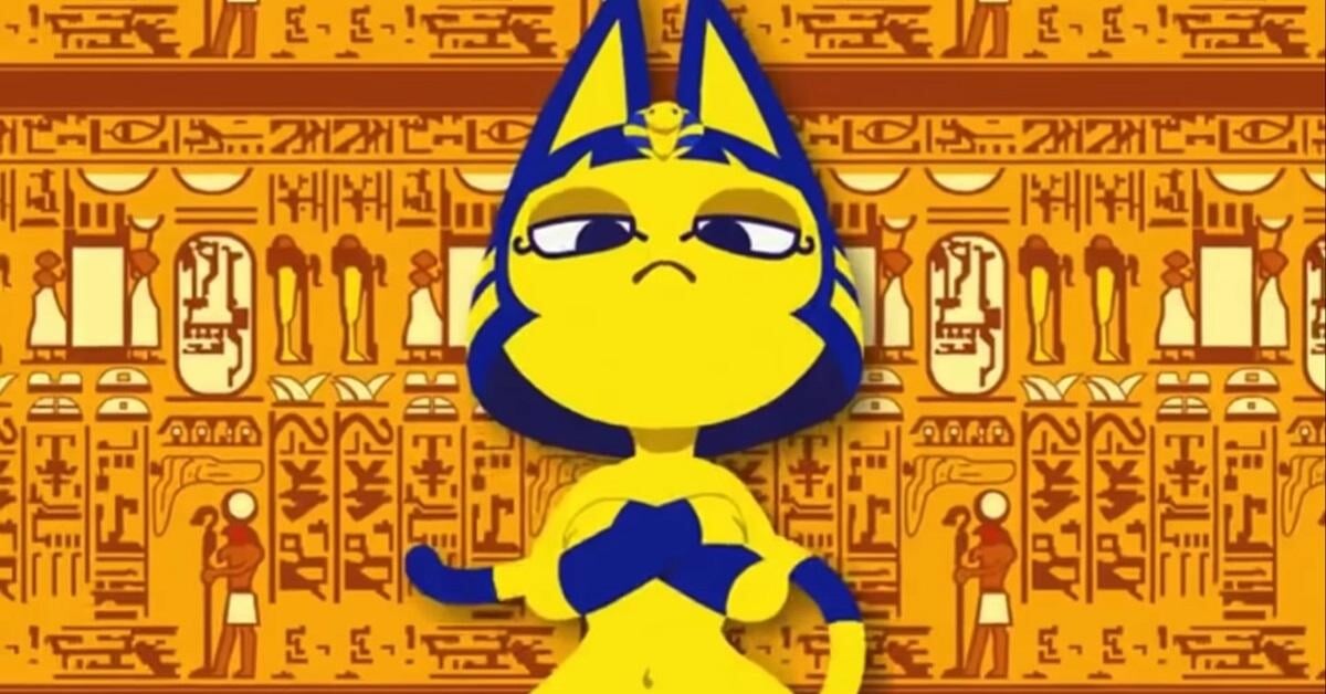 египетская желтая кошка 18