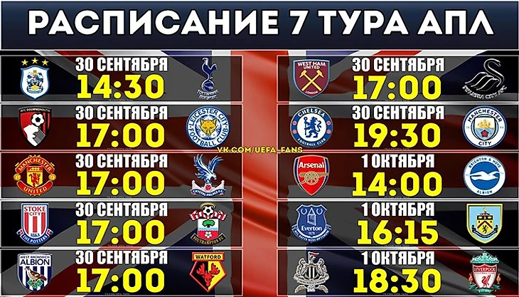 расписание