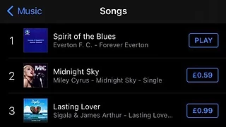 Болельщики «Эвертона» вывели песню про клуб на первое место в британском iTunes. А потом и ещё несколько