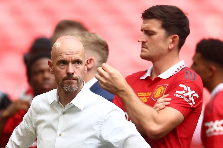 Ten Hag explains why he made Man United stars watch Man City lift FA Cup