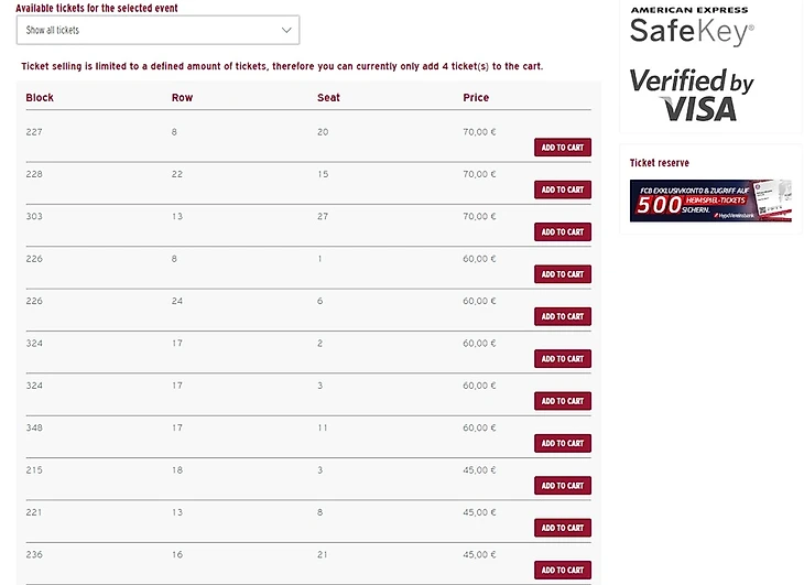 Покупка билетов