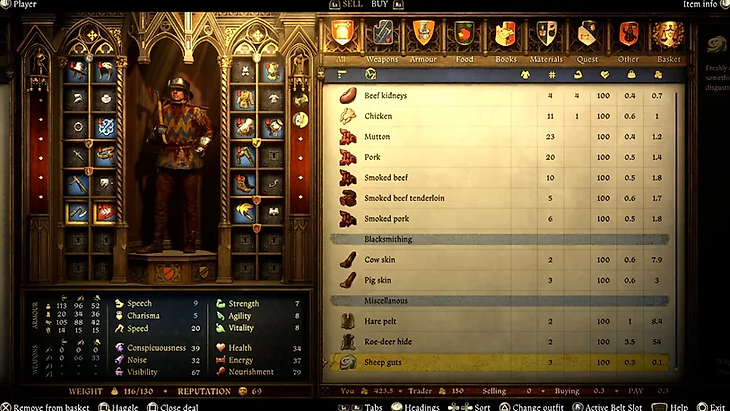 В продаже у мясника, помимо овечьих кишок, есть много еще чего