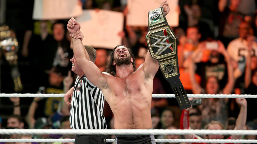 Seth Rollins wins WWE Championship at MitB 2016