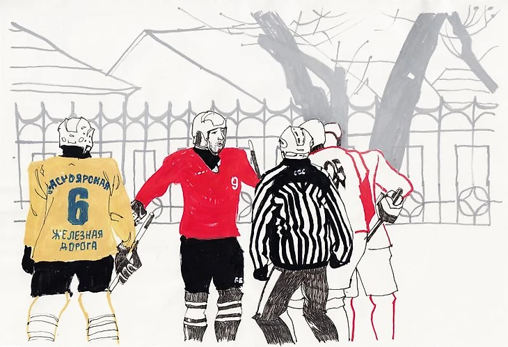 Иллюстрация Алисы Бережной к матчу в Абакане
